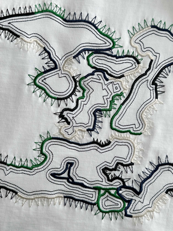 ブランドTシャツ角部分ディテール